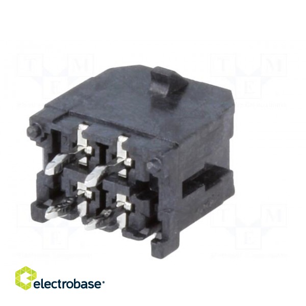 Socket | wire-board | male | Micro-Fit 3.0 | 3mm | PIN: 4 | THT | 5A | tinned image 6