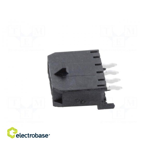 Socket | wire-board | male | Micro-Fit 3.0 | 3mm | PIN: 4 | THT | 5A | tinned фото 3