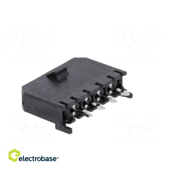 Socket | wire-board | male | Micro-Fit 3.0 | 3mm | PIN: 4 | THT | 5A | tinned image 4