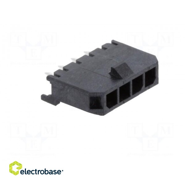 Socket | wire-board | male | Micro-Fit 3.0 | 3mm | PIN: 4 | THT | 5A | tinned фото 8