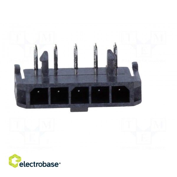 Socket | wire-board | male | Micro-Fit 3.0 | 3mm | PIN: 5 | THT | 5A | tinned paveikslėlis 9