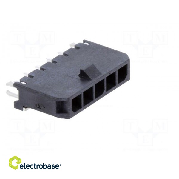 Socket | wire-board | male | Micro-Fit 3.0 | 3mm | PIN: 5 | THT | 5A | tinned image 8