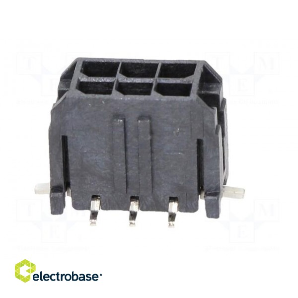 Socket | wire-board | male | Micro-Fit 3.0 | 3mm | PIN: 6 | Glow-Wire | SMT image 3