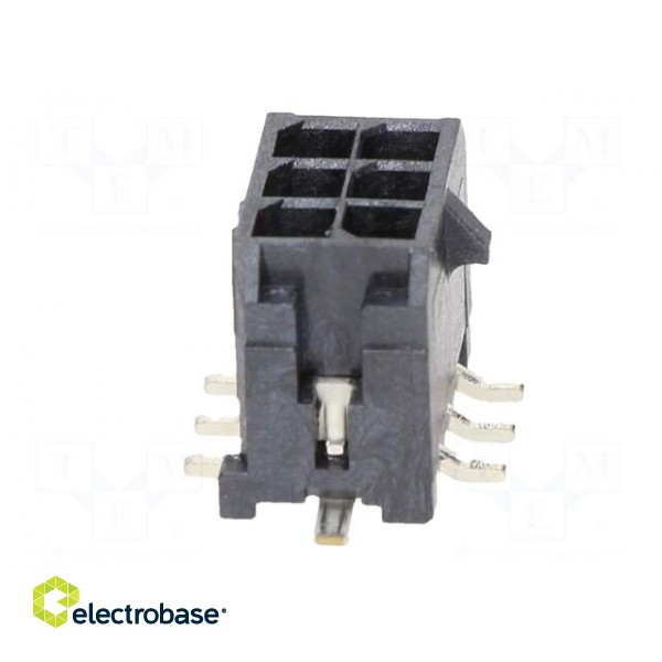 Socket | wire-board | male | Micro-Fit 3.0 | 3mm | PIN: 6 | Glow-Wire | SMT image 5