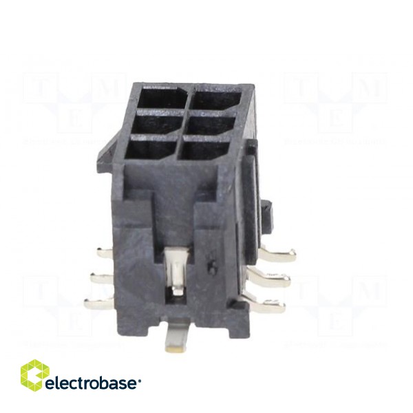 Socket | wire-board | male | Micro-Fit 3.0 | 3mm | PIN: 6 | Glow-Wire | SMT image 9
