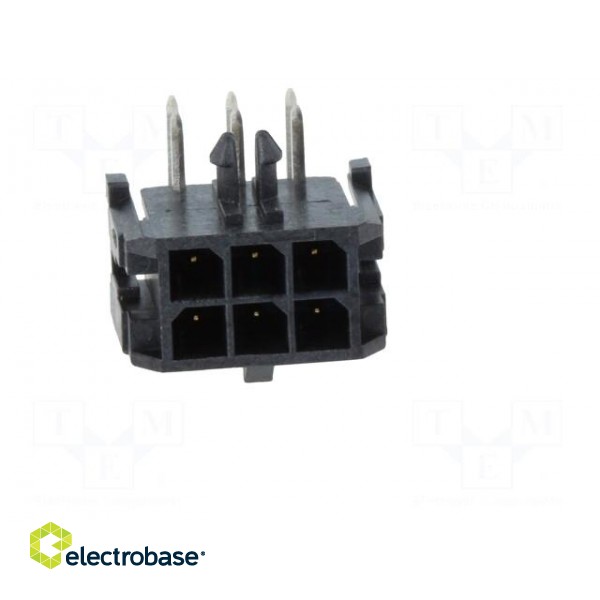 Socket | wire-board | male | Micro-Fit 3.0 | 3mm | PIN: 6 | THT | 5A | 600V image 9