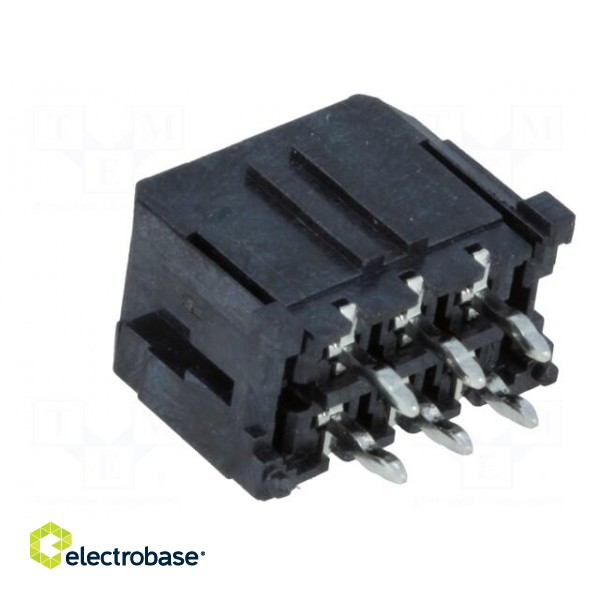 Socket | wire-board | male | Micro-Fit 3.0 | 3mm | PIN: 6 | THT | 5A | tinned image 4