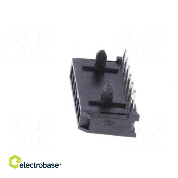 Socket | wire-board | male | Micro-Fit 3.0 | 3mm | PIN: 6 | THT | 5A | tinned image 3