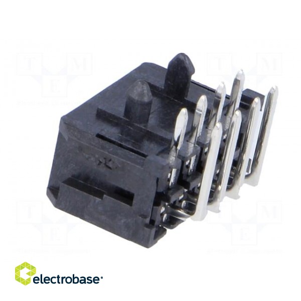 Socket | wire-board | male | Micro-Fit 3.0 | 3mm | PIN: 8 | THT | 5A | tinned image 4