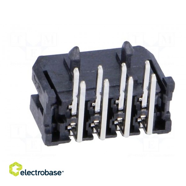 Socket | wire-board | male | Micro-Fit 3.0 | 3mm | PIN: 8 | THT | 5A | tinned image 5