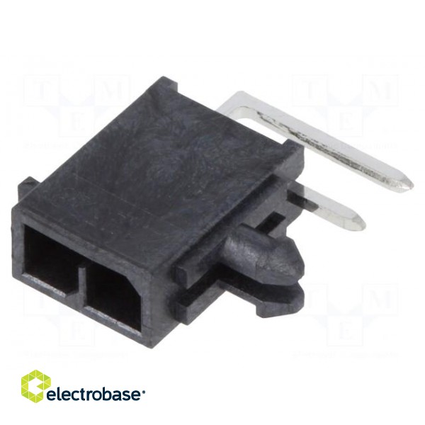Socket | wire-board | male | Micro-Fit+ | 3mm | PIN: 2 | with contacts paveikslėlis 1
