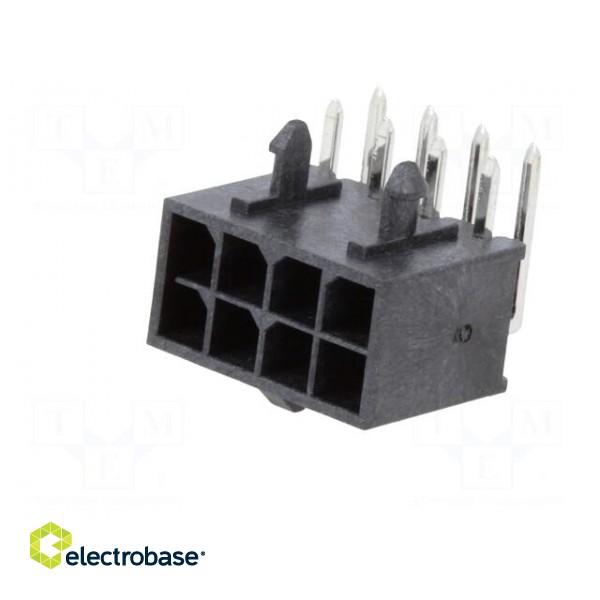 Socket | wire-board | male | Micro-Fit+ | 3mm | PIN: 8 | with contacts image 2