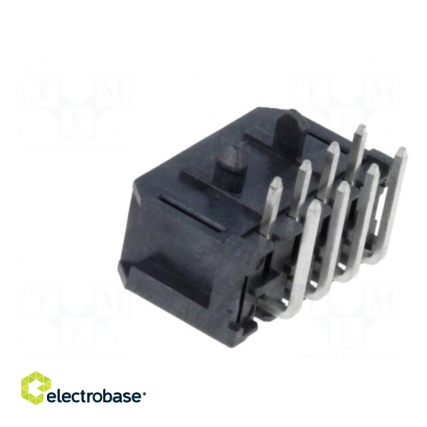 Socket | wire-board | male | Minitek Pwr 3.0 | 3mm | PIN: 8 | PCB snap-in image 4