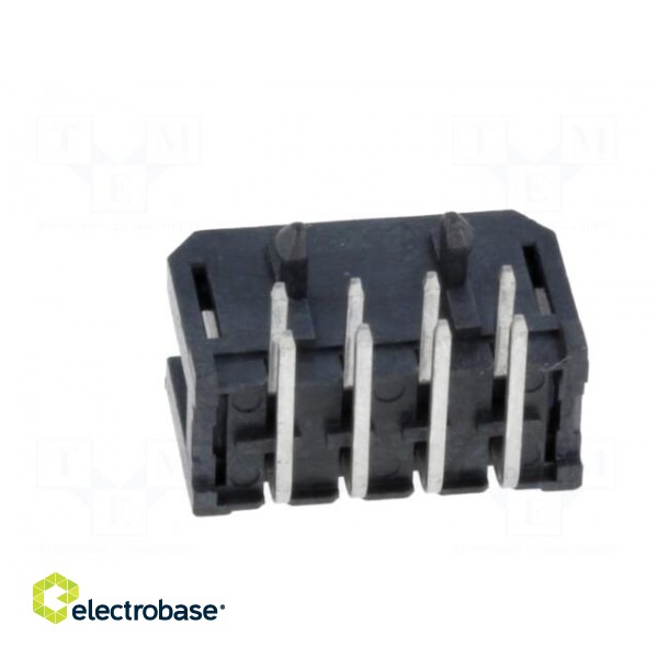 Socket | wire-board | male | Minitek Pwr 3.0 | 3mm | PIN: 8 | PCB snap-in image 5