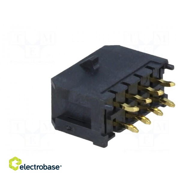 Socket | wire-board | male | Minitek Pwr 3.0 | 3mm | PIN: 8 | THT | 5A paveikslėlis 4