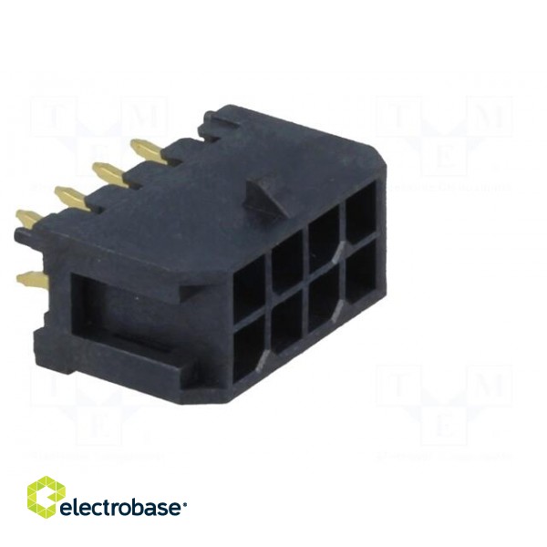 Socket | wire-board | male | Minitek Pwr 3.0 | 3mm | PIN: 8 | THT | 5A image 8