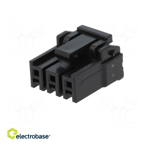 Plug | wire-board | female | DF63 | 3.96mm | PIN: 3 | w/o contacts image 2