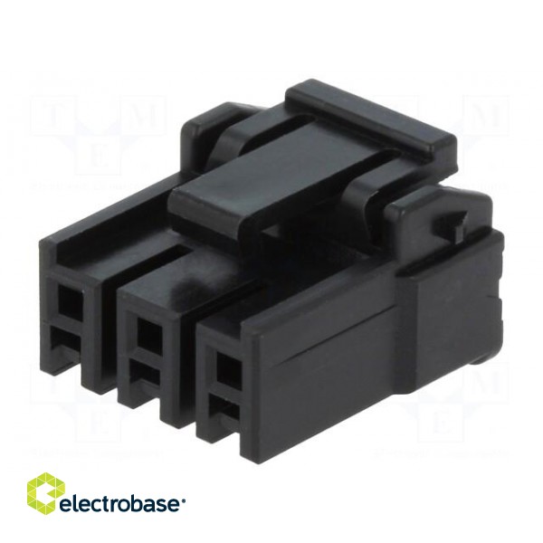 Plug | wire-board | female | DF63 | 3.96mm | PIN: 3 | w/o contacts image 1