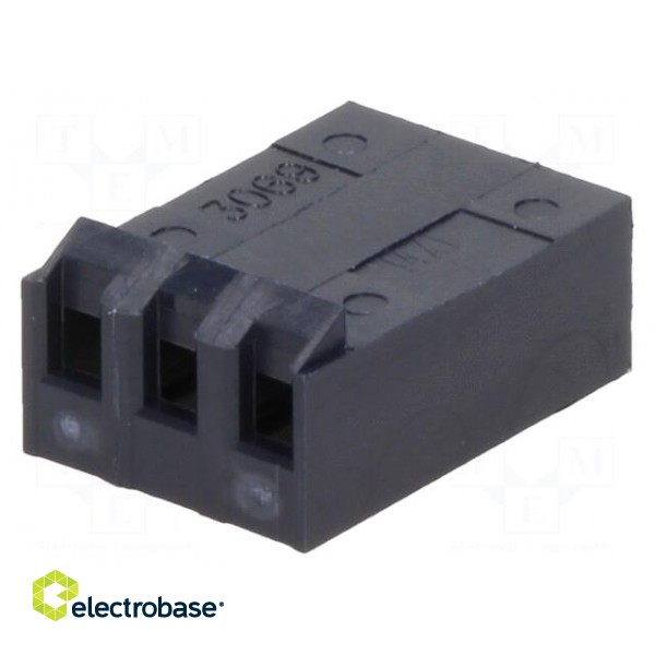 Plug | wire-board | female | KK 396 | 3.96mm | PIN: 3 | w/o contacts image 1