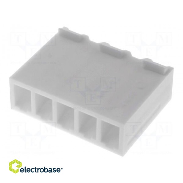 Plug | wire-board | female | KK 396 | 3.96mm | PIN: 5 | w/o contacts | 250V фото 1