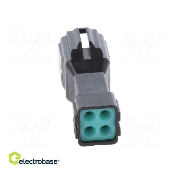 Plug | wire-wire | male | DF63W | 3.96mm | PIN: 4 | w/o contacts | straight image 5