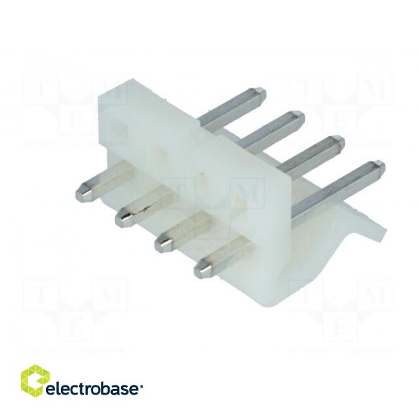 Socket | wire-board | male | 3.96mm | PIN: 4 | THT | 250V | 5A | tinned image 6