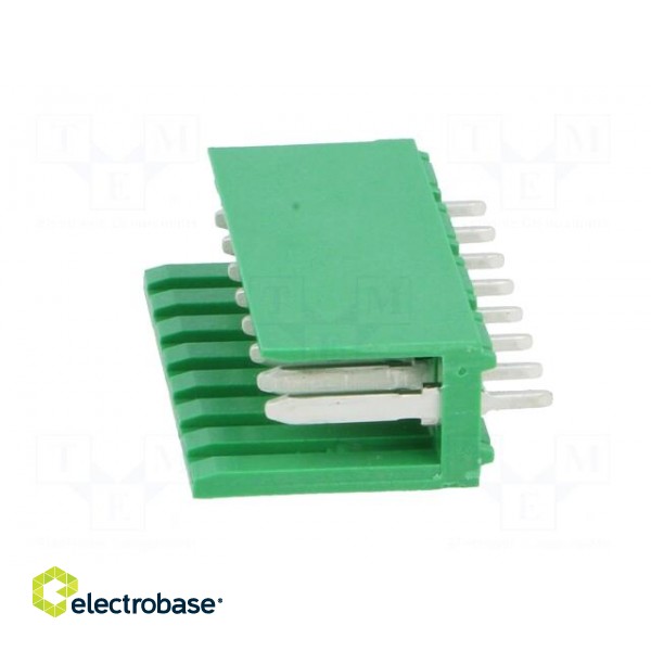 Socket | wire-board | male | AMPMODU MOD I | 3.96mm | PIN: 8 | THT | tinned image 3