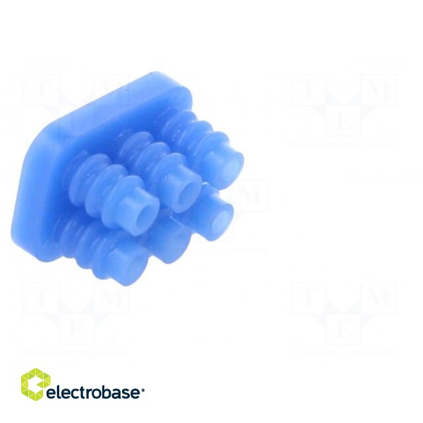 Gasket for wire | Mini Universal MATE-N-LOK | 4.14mm | PIN: 6 | blue paveikslėlis 8
