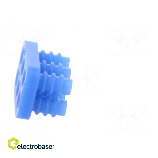 Gasket for wire | Mini Universal MATE-N-LOK | 4.14mm | PIN: 6 | blue paveikslėlis 7