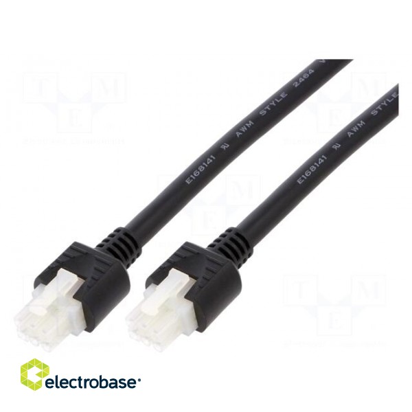 Cable | Mini-Fit Jr | female | PIN: 6 | Len: 0.5m | 6.5A | Insulation: PVC