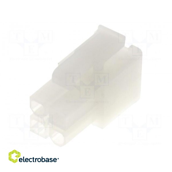 Plug | wire-wire/PCB | female | 4.2mm | PIN: 4 | w/o contacts | for cable фото 1