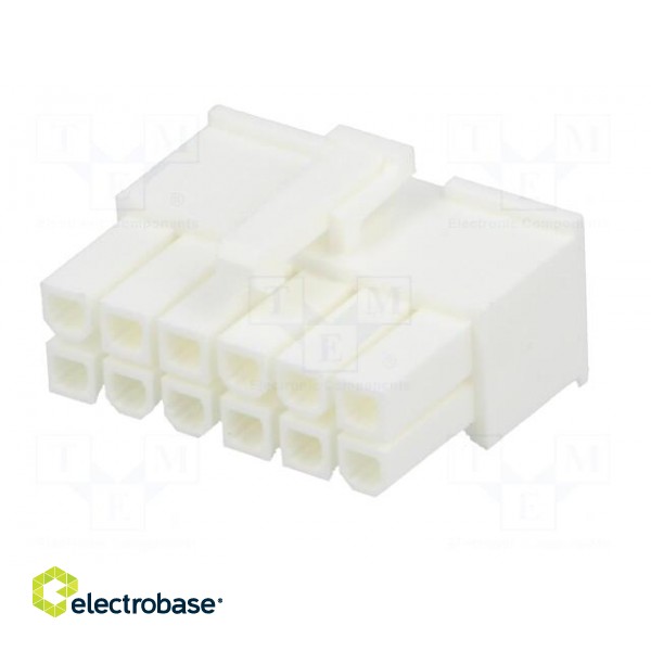 Plug | wire-wire/PCB | female | Minitek® Pwr 4.2 | 4.2mm | PIN: 12 | FCI image 2