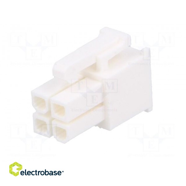 Plug | wire-wire/PCB | female | Minitek® Pwr 4.2 | 4.2mm | PIN: 4 | FCI image 2
