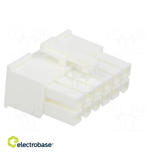 Plug | wire-wire/PCB | female | Minitek® Pwr 4.2 | 4.2mm | PIN: 12 | FCI image 8