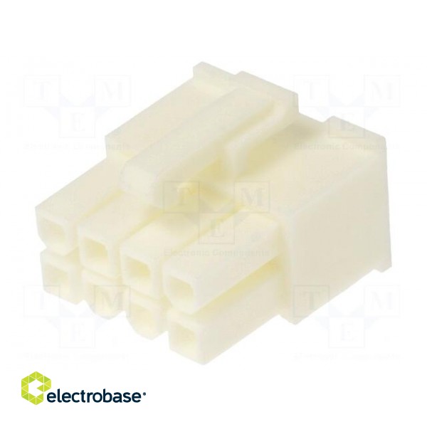 Plug | wire-wire/PCB | female | Minitek® Pwr 4.2 | 4.2mm | PIN: 8 | FCI paveikslėlis 1