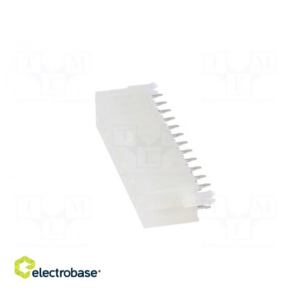 Socket | wire-board | male | Mini-Fit Jr | 4.2mm | PIN: 24 | THT | PCB snap image 3