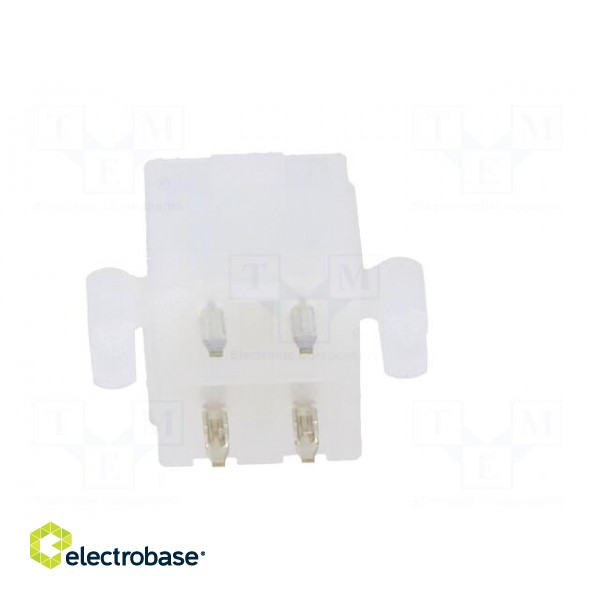 Socket | wire-board | male | Mini-Fit Jr | 4.2mm | PIN: 4 | THT | PCB snap image 5