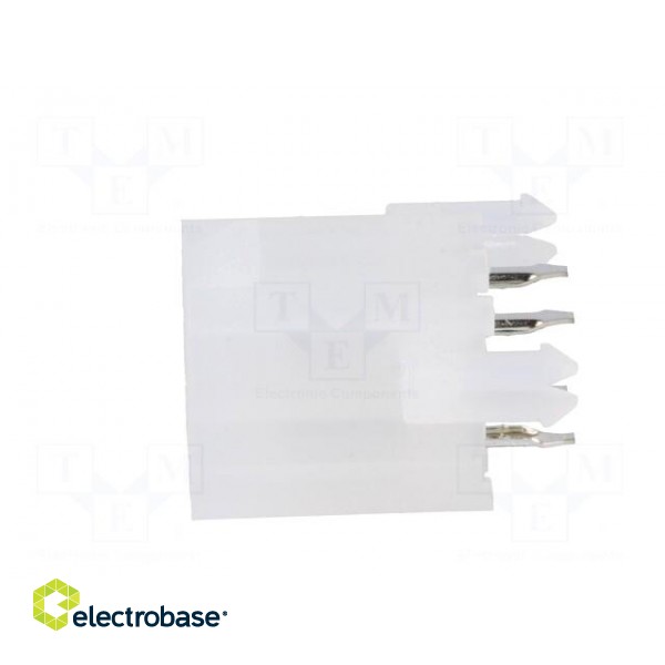 Socket | wire-board | male | Mini-Fit Jr | 4.2mm | PIN: 4 | THT | PCB snap image 3