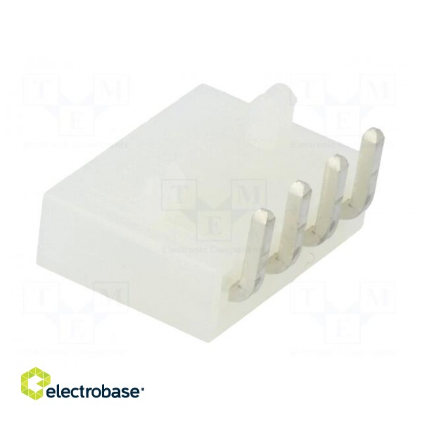 Socket | wire-board | male | Mini-Fit Jr | 4.2mm | PIN: 4 | THT | PCB snap paveikslėlis 4