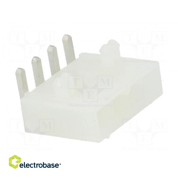 Socket | wire-board | male | Mini-Fit Jr | 4.2mm | PIN: 4 | THT | PCB snap paveikslėlis 8