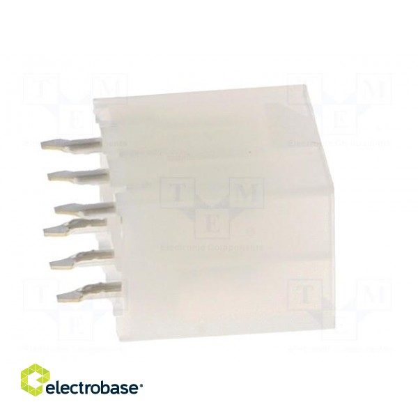 Socket | wire-board | male | Mini-Fit Jr | 4.2mm | PIN: 6 | THT | 9A | tinned image 7
