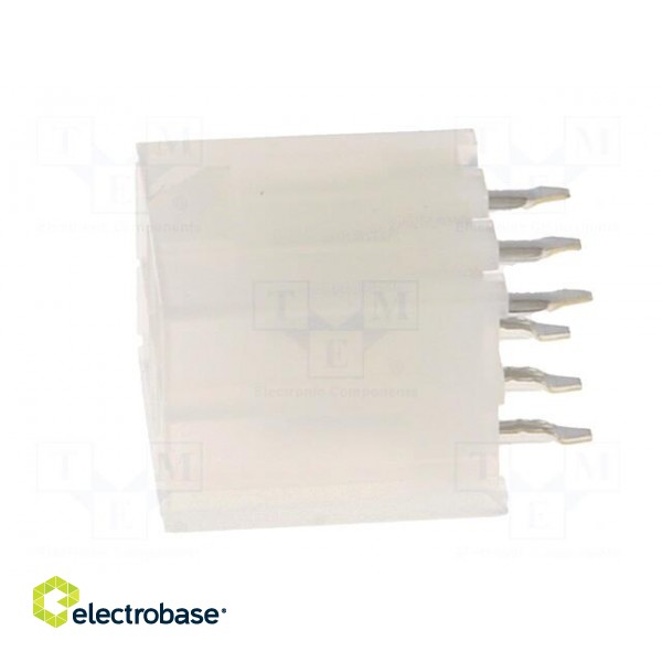 Socket | wire-board | male | Mini-Fit Jr | 4.2mm | PIN: 6 | THT | 9A | tinned image 3