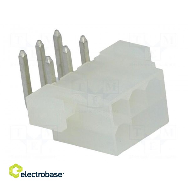 Socket | wire-board | male | Mini-Fit Jr | 4.2mm | PIN: 6 | THT | holders фото 8