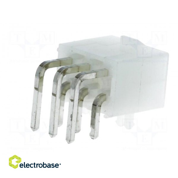 Socket | wire-board | male | Mini-Fit Jr | 4.2mm | PIN: 6 | THT | PCB snap paveikslėlis 6