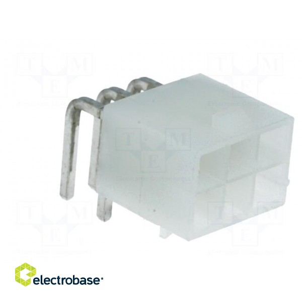 Socket | wire-board | male | Mini-Fit Jr | 4.2mm | PIN: 6 | THT | PCB snap paveikslėlis 8