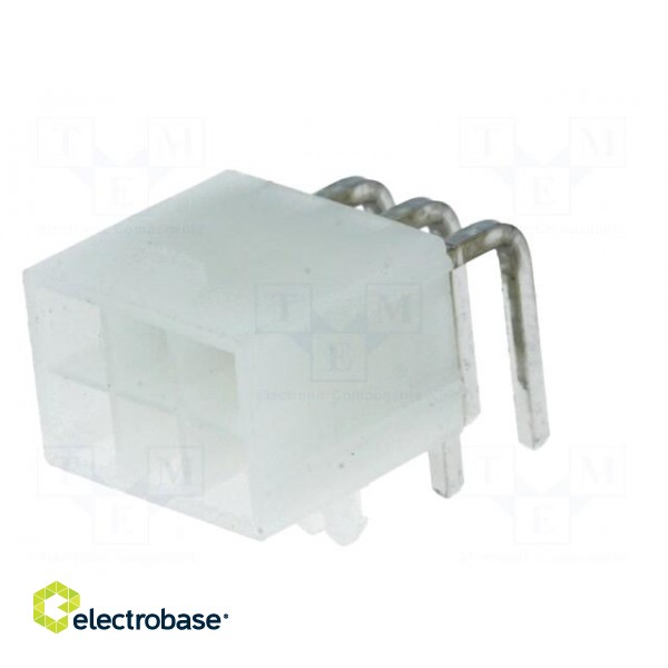 Socket | wire-board | male | Mini-Fit Jr | 4.2mm | PIN: 6 | THT | PCB snap image 2