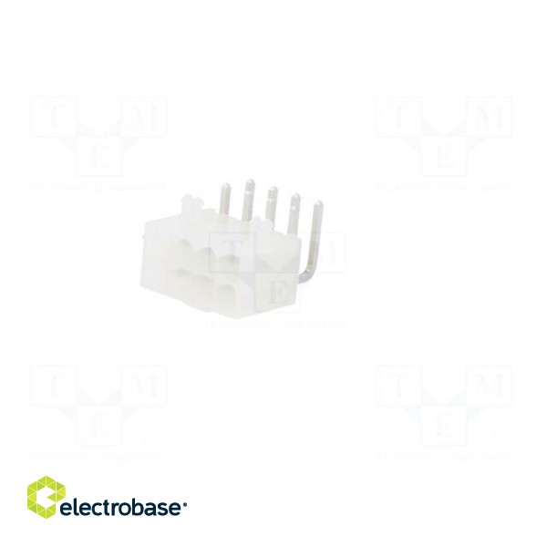 Socket | wire-board | male | Mini-Fit Jr | 4.2mm | PIN: 8 | THT | PCB snap фото 2