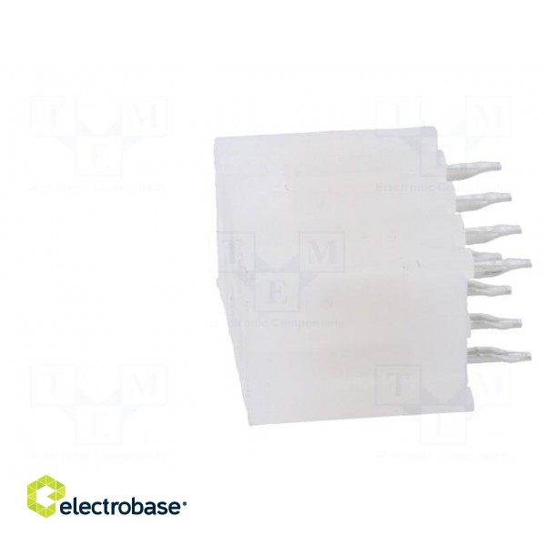 Socket | wire-board | male | Mini-Fit Jr | 4.2mm | PIN: 8 | THT | 9A image 3
