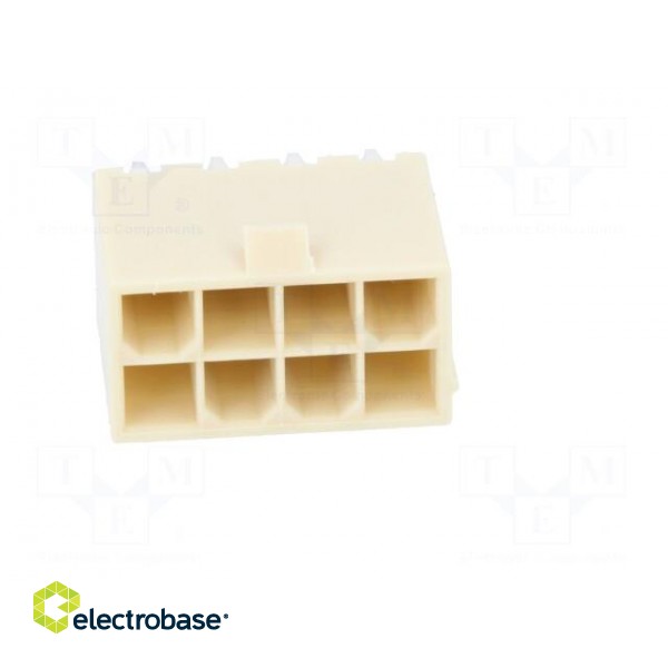 Socket | wire-board | male | Mini-Fit Jr | 4.2mm | PIN: 8 | THT | PCB snap фото 9
