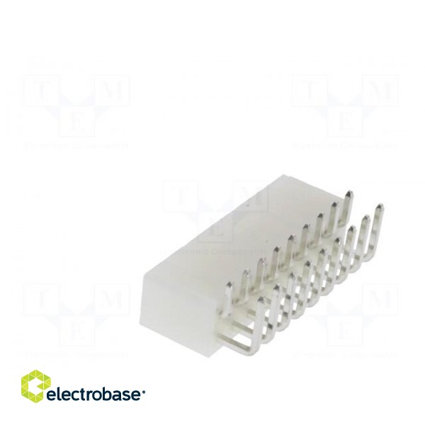 Socket | wire-board | male | N42G | 4.2mm | PIN: 18 | THT | 600V | 9A | tinned image 4